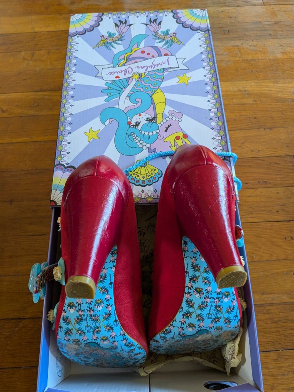 Irregular Choice Fresh Cut Grass Red Heels 2012 - Picture 7 of 11